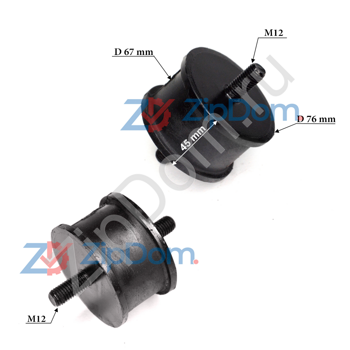 Виброамортизатор для виброплиты (76х45хм12)